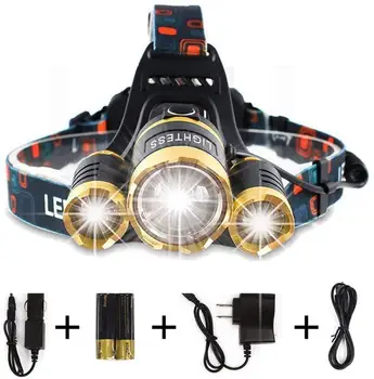 

2020Newest!LED Headlamp Waterproof 8000 Lumens Rechargeable Headlight Flashlight For Camping Hiking