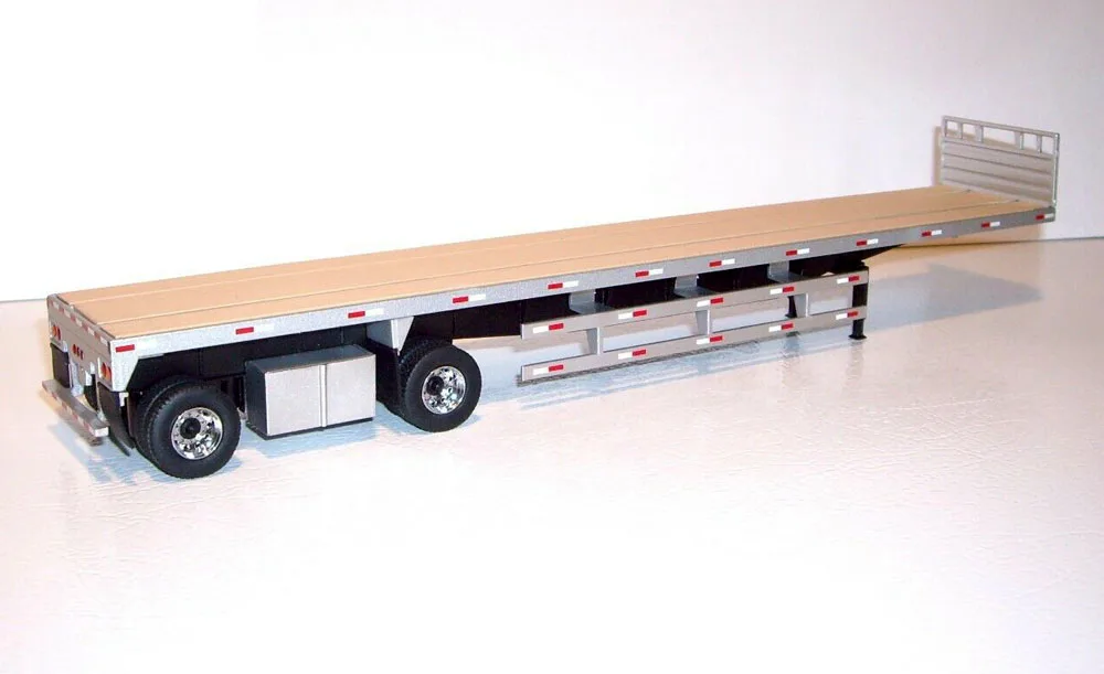 NEW 1/50 Scale 53' Flat Bed Trailer in Silver Trailer Only by Diecast  Masters #91023 for collection