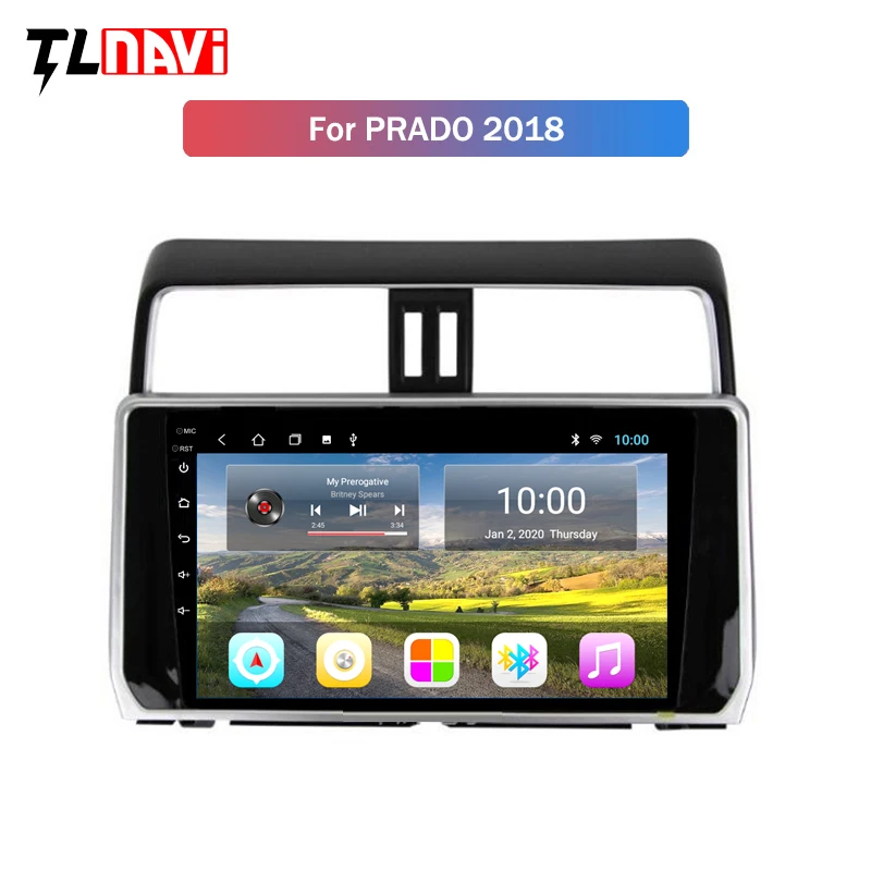 Автомобильная аудиосистема 2 Гб ОЗУ экран 10 1 дюйма Android радио плеер для Toyota Prado 2018