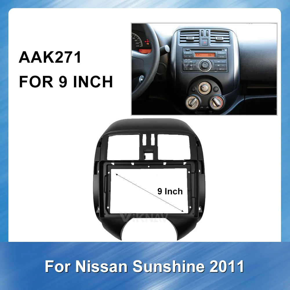 

9 Inch 2din Car Radio Multimedia fascia For Nissan Sunshine 2011 Fascia Audio Fitting Adaptor In-dash Panel Installation Car