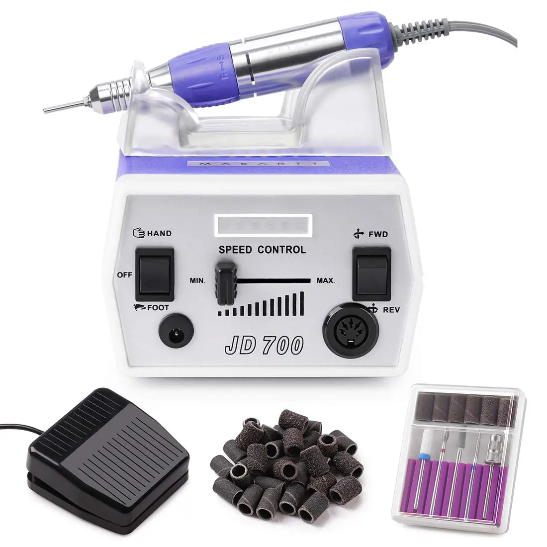 Фрезер для ногтей Makartt JD700 профессиональный электрический 30000 об./мин.|electric nail drill