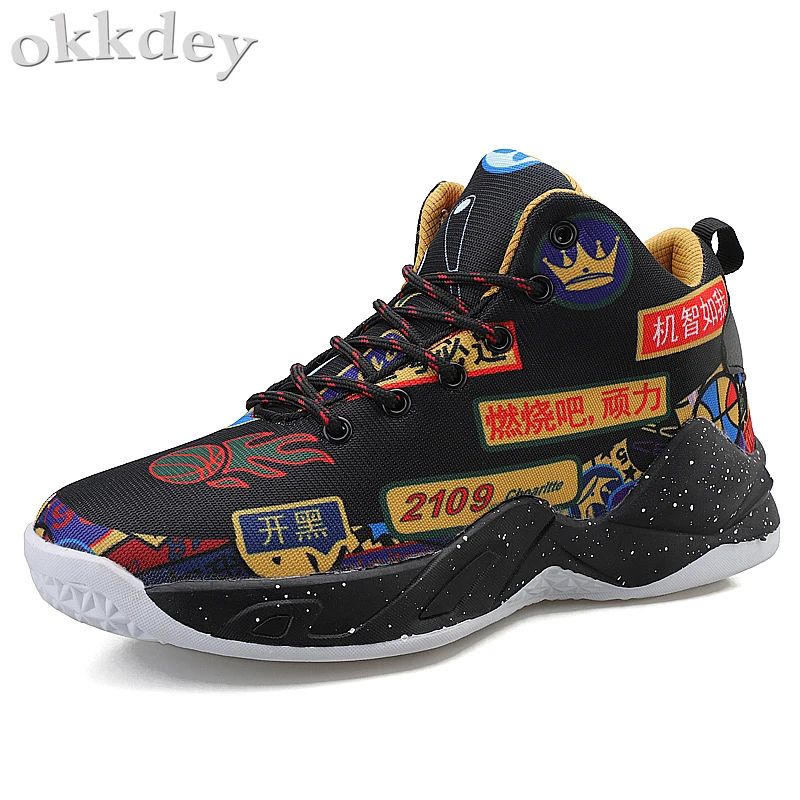 2019 новые китайские элементы тенденции моды для мужчин Баскетбол обувь не