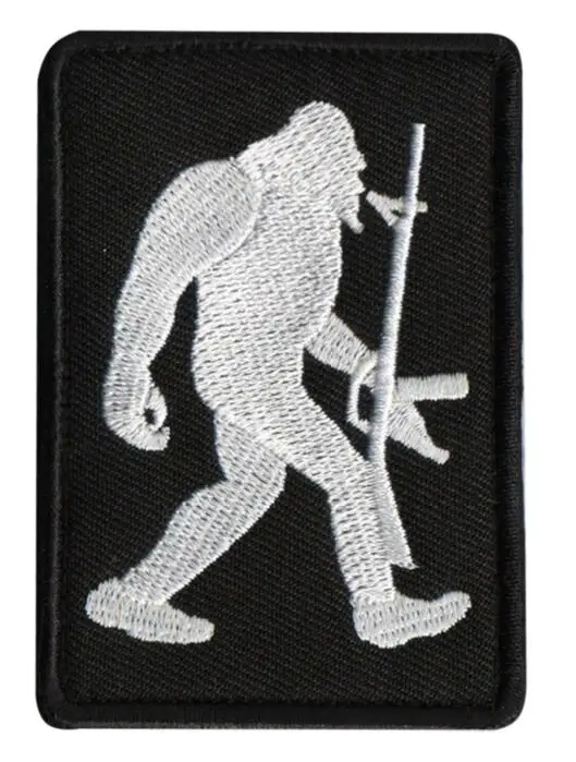 1 Лесной король Bigfoot Orangutan Morale Chapter нарукавная нашивка вышивка тактический военный рюкзак для одежды накладки для ногтей значок - Цвет: 1