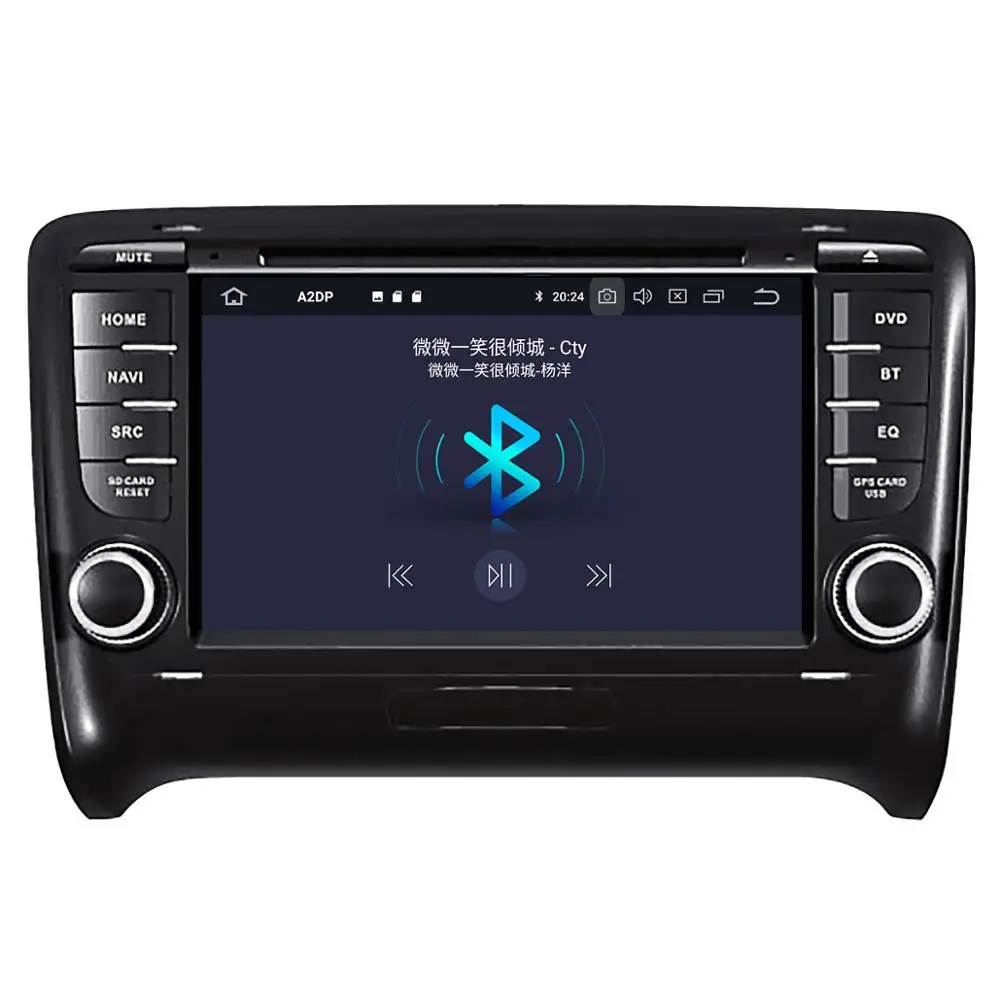 Ips экран Android 9 2 DIN Автомобильный gps-навигация, dvd-плеер радио для Audi TT MK2 8J 2006-2012 воспроизводитель Мультимедиа Радио