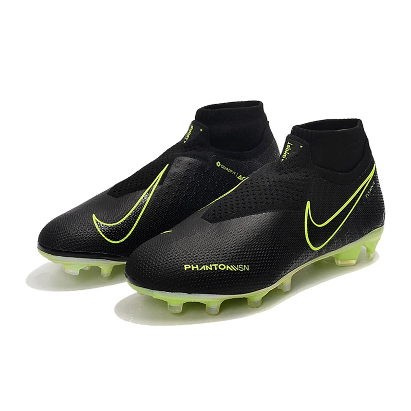 Nike Phantom VSN тени Elite DF FG Футбол бутсы кроссовки Для мужчин футбольные бутсы с волнообразным краем; Zapatos De Futbol Hombre Nike Бутсы; большие размеры 39-45