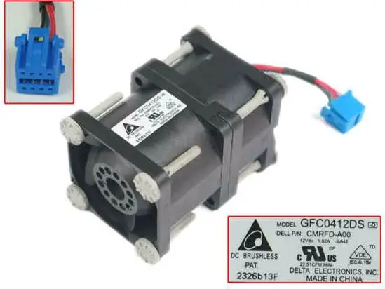 Delta Electronics GFC0412DS, P/N: CMRFD-A00,-BA42 DC 12V 1.82A 40x40x56mm серверный Вентилятор охлаждения