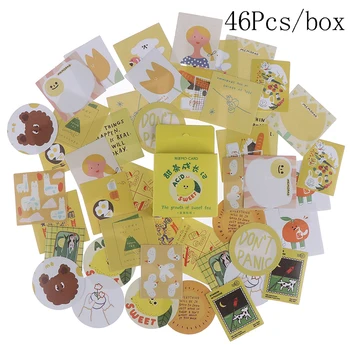 

46Pcs Album Scrapbooking Calendar Diary Planner Card Photo Stickers Decorations