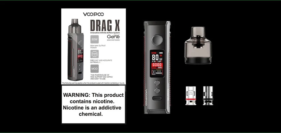 VOOPOO DRAG X 18650 Mod Pod Kit