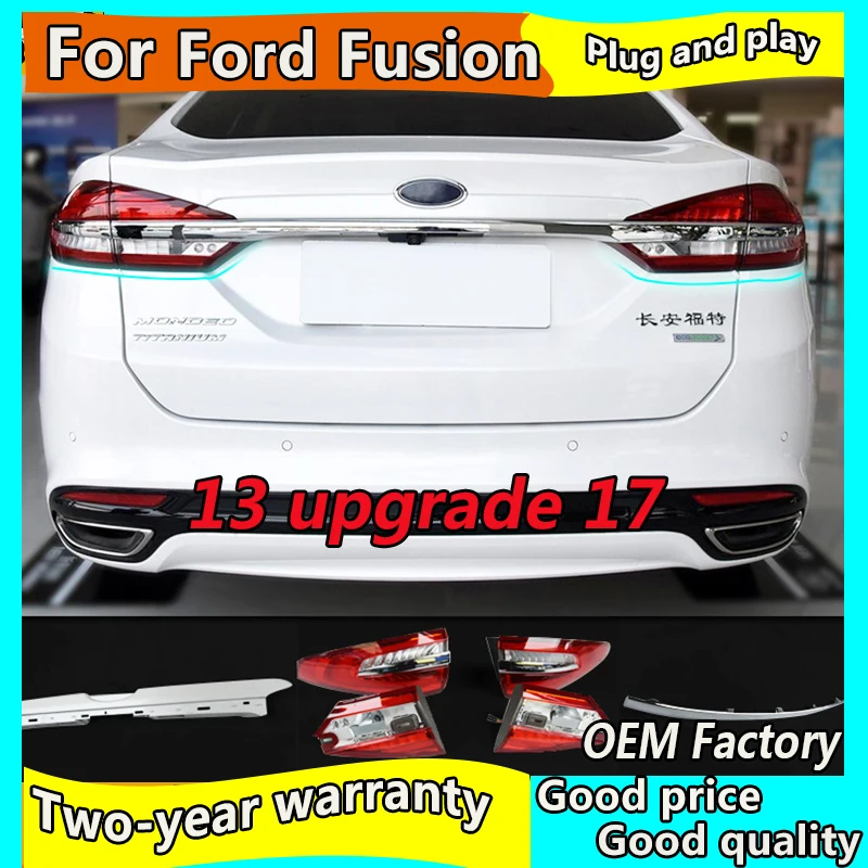 

Car Styling For Ford Fusion 2013-2016 Mondeo Taillights update 2017-2019 Fusion taillight LED Tail Lamp Rear Lamp