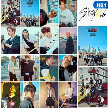 

16PCS/Set Kpop Stray Kids Photo Card Double Knot Album Lomo Card Photocard Kpop Stray Kids For Fans Collection