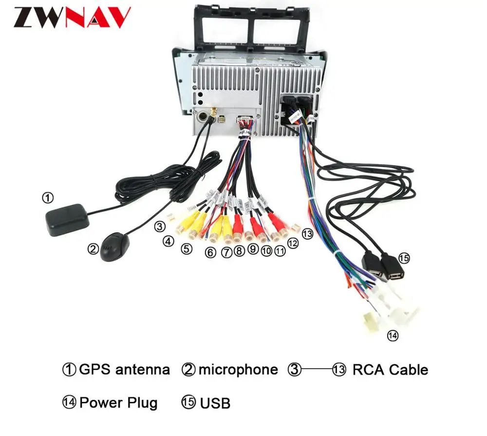 Perfect Android 9.1 Car DVD Stereo Multimedia player For TOYOTA YARIS 2005-2011 Auto stereo Radio GPS Navigation Video Audio head unit 4