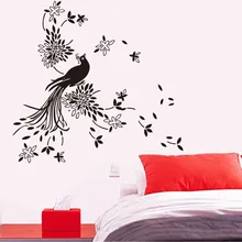 Aw9252 наклейки «Павлин» поколения резные настенные наклейки для гостиной спальни декоративные настенные наклейки на заказ