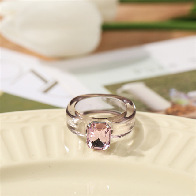 Fashion Acetic Acid Flower Rings for Women Lady Personality Leopard Acrylic Opening Adjustable Rings Finger Jewelry Gift
