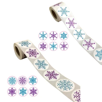 

250 Pcs /roll Christmas Snowflake Window Sticker Winter Wall Stickers Party Christmas Decorations For Home New Year Supplies