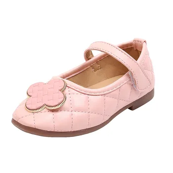 

Girls princess shoes 2020 autumn new girl fashion soft scoop shoes children soft bottom black performance shoes net red