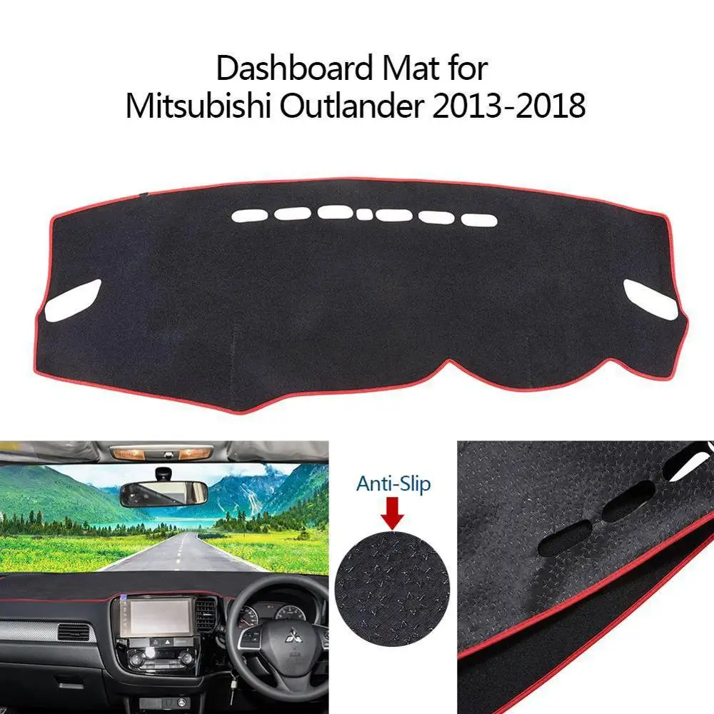 

Противоскользящий коврик для приборной панели подходит для Mitsubishi Olander 2013-2018, коврик для правого руля, крышка приборной панели