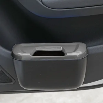 

Mini Car Storage Box Organizer Phone Holder Multifunction Garbage Mesh Card Charger Cradle Door Side Hanging Pocket Trash Bin