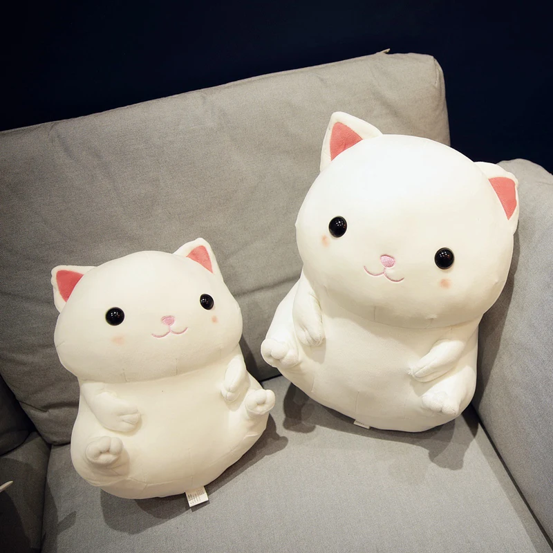 Kawaii Cat, плюшевая игрушка, мягкая плюшевая кукла в виде животного, плюшевые куклы Kitty, плюшевая подушка в виде животного, детские игрушки, рождественские подарки для девочек