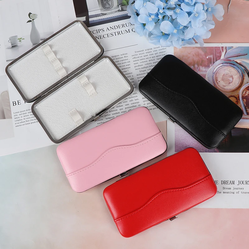

Eyelash Extension Tweezer Storage Box Beauty Tools Case Box Makeup Eyelash Nail Tweezers Tools Storage 4 Colors