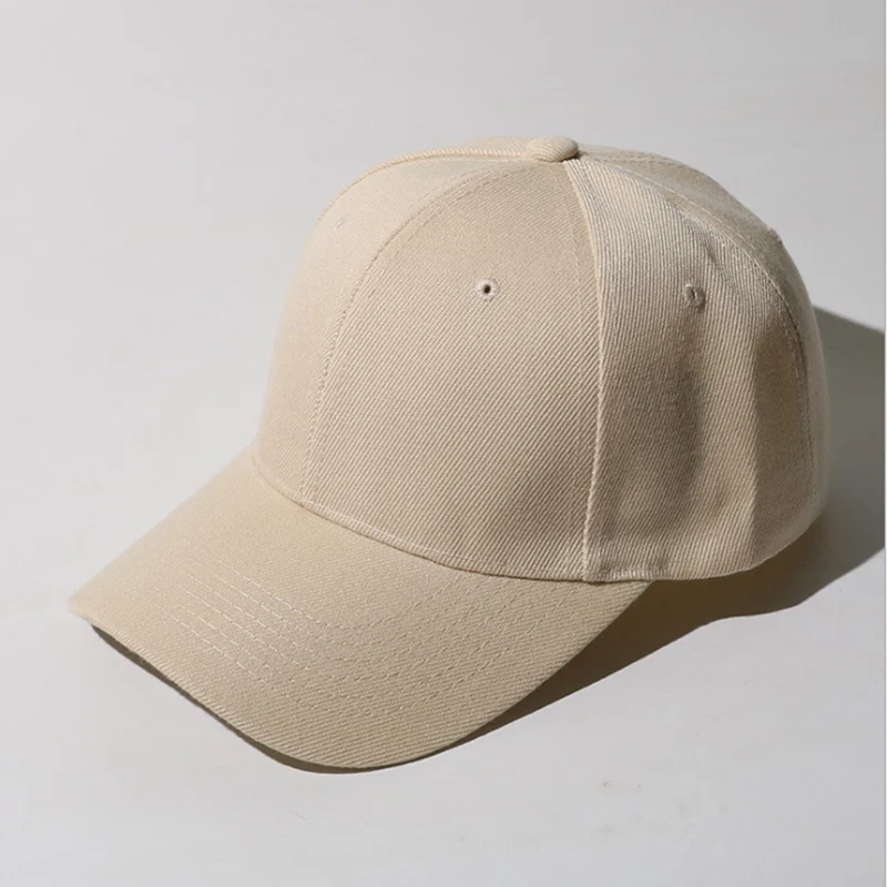 Adjustable Solid Color Shading Hip Hop Unisex Baseball Cap Sun Protection Spring Summer Outdoor Men Dad Hat Snapback 4