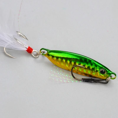 5 Ufishing, приманки для льда, 5 шт./лот, металлические рыболовные приманки, 10 г, 15 г, 20 г, двойные крючки, стиль, джигггинг, ложка, приманка - Цвет: 5