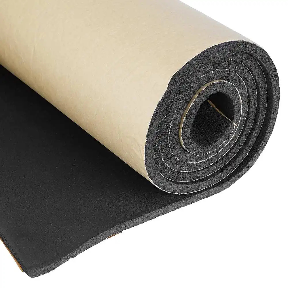 5MM 200CMx50CM Car Soundproof Deadening Truck Anti-noise Sound Insulation Cotton Heat Closed Cell Foam Deadener Mat