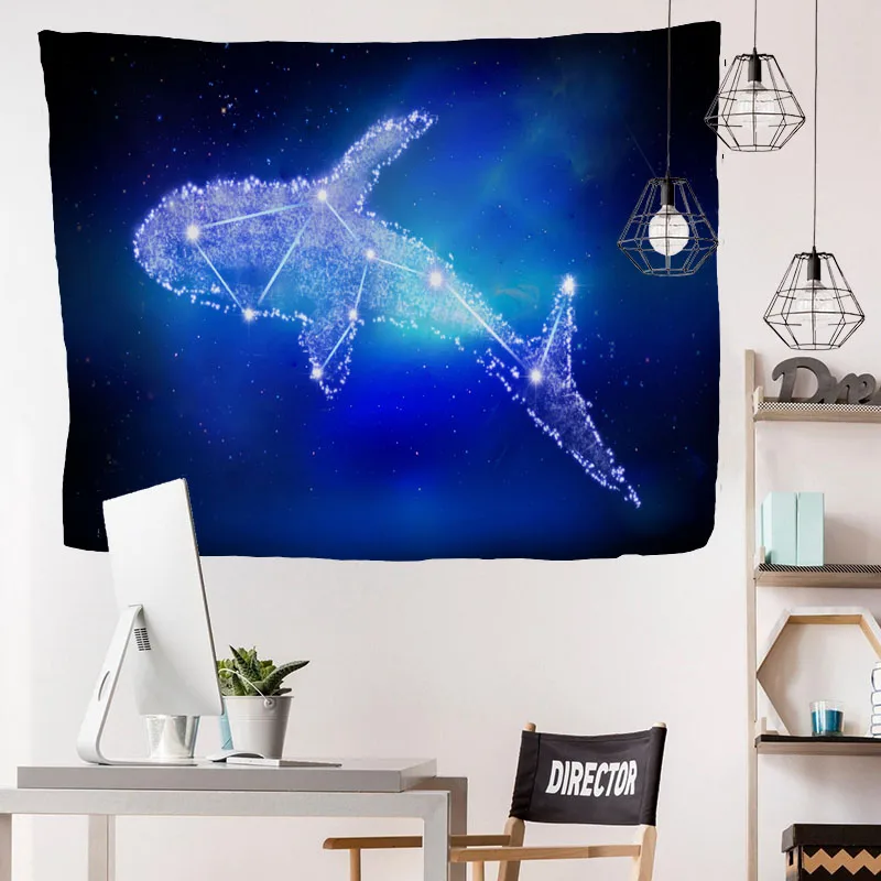 

Psychedelic Cosmic Series Stars Tapestry Starry Sky Fabric Wall Hanging Decor Polyester Curtains Plus Table Cover Yoga