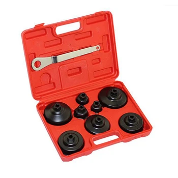 

New 9 Pieces / Set of Automobile Oil Filter Wrench Kit Cover Engine Tool Remover