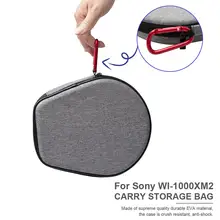 Hard EVA Headphone Carrying Case For Sony WI 1000XM2 Shockproof Portable Wireless Headset Protective Shell Travel Storage Bag