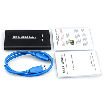 

HOT-Full HD USB 3.0 HDMI Game Video Capture Recording Card for MAC Win10 Facebook OBS Twitch Meeting Outdoor Live Streaming