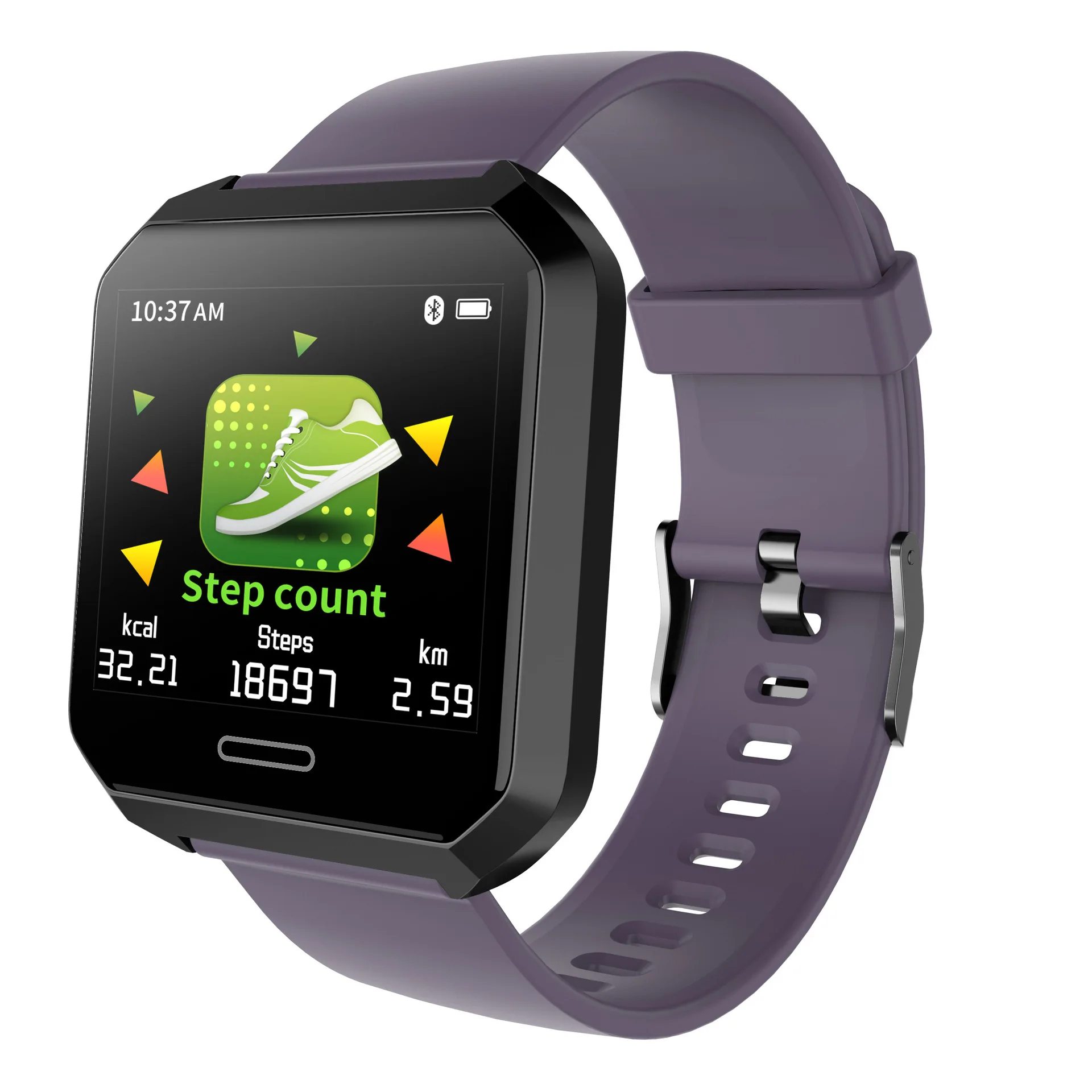 

Smart Bracelet Variety Feature Sports Mode Large Color Screen Heart Rate Blood Pressure Waterproof Bluetooth