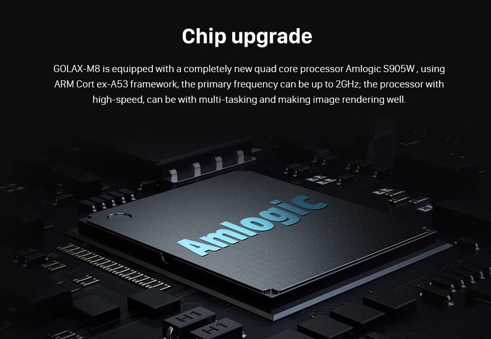 4K HDR Android 7,1 Smart tv box Golax M8 Amlogic S905W четырехъядерный H.265 100M LAN медиаплеер 1GB 8GB 4K 2,4 GHz Wifi телеприставка