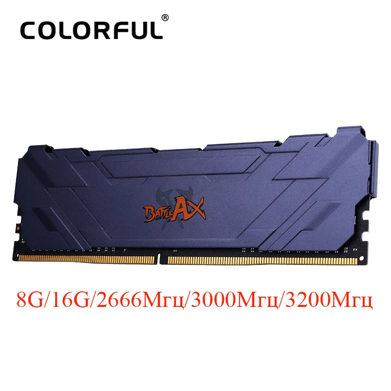 Цветная DDR4 RAM Dimm память теплоотвод Настольный ddr4 8gb 2666 3000 3200 16GB 8GB|Оперативная