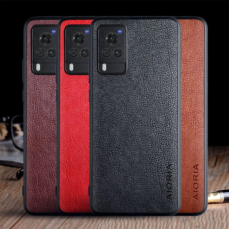 Custodia Per Vivo X60 Pro Vivo X60 5G Funda Custodia In Pelle Vintage Di Lusso In Pelle Capa Tpu Custodia Rigida Per Vivo X60 Pro Custodia Coque