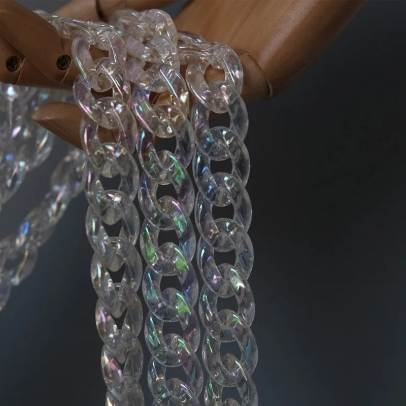 

2020 Acrylic Bag Chain Detachable Handbag Chain With Buckle Shoulder Bag Strap Mix Color Clutch Chain Replaceable Accessories