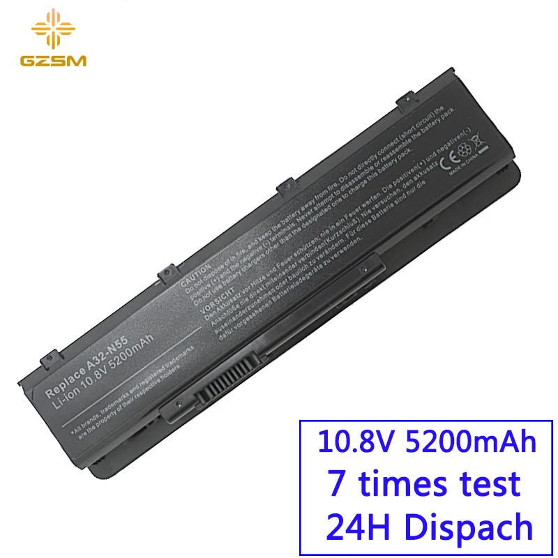 Skup GZSM akumulator do laptopa A32 N55 dla ASUS 07G016 HY1875 N45E N45S N45F N55E N55S N55SF bateria do laptopa N75 N75E N75S N75SF baterii