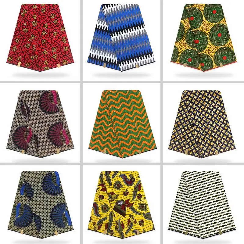 

Veritable wax dutch guaranteed real dutch wax high quality pagne wax dutch 6yards african ankara sewing fabric YB01
