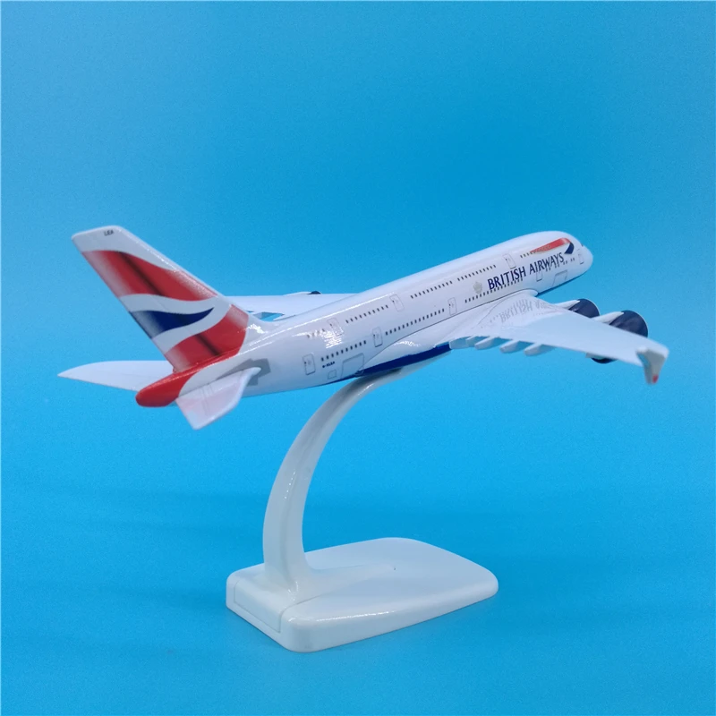 20 см 1/400 масштаб игрушечные модели самолетов Airbus A380 самолет Air британская модель Литой Сплав самолет с базой F дисплей коллективный