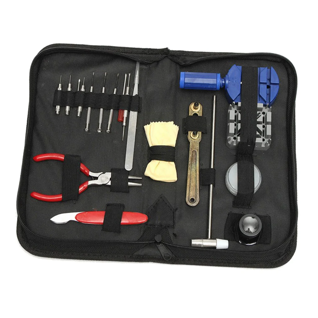 19Pcs инструмент для ремонта часов Наборы чехол открывалка Весна Бар инструменты