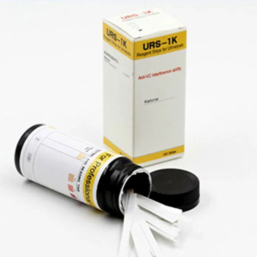 Descuento 1 botella de papel de Ketone urinario, tiras para prueba de orina, dieta saludable, pérdida de peso, análisis de grasa corporal, papel de prueba y5K1eN6n3