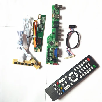 

For B154PW01 V0 V1 VGA HDMI AV USB RF T.V56 controller board LCD display panel 1CCFL 30Pin LVDS Remote+Inverter+keyboard DIY kit