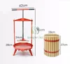 Manual grape juice extractor Lees pressing machine 18L Grape wine press juicer machine fruit Pulping Machine beeswax presser 3