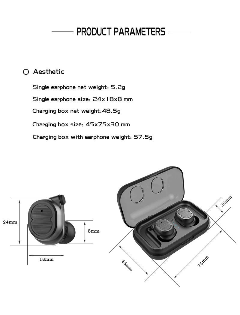 Модные мини беспроводные наушники, Bluetooth наушники, спортивные наушники TWS 5,0, стерео бас гарнитура с двойным микрофоном для телефонов