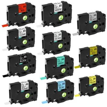 

Compatible for Brother Printer Label Tape Tze-231 Tz-231 12mm Black on White TZ TZe 231 Laminated Ribbons