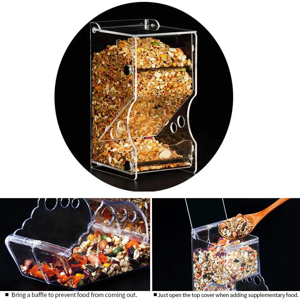 Акриловая кормушка для хомяка Ежик товары домашних животных прозрачный