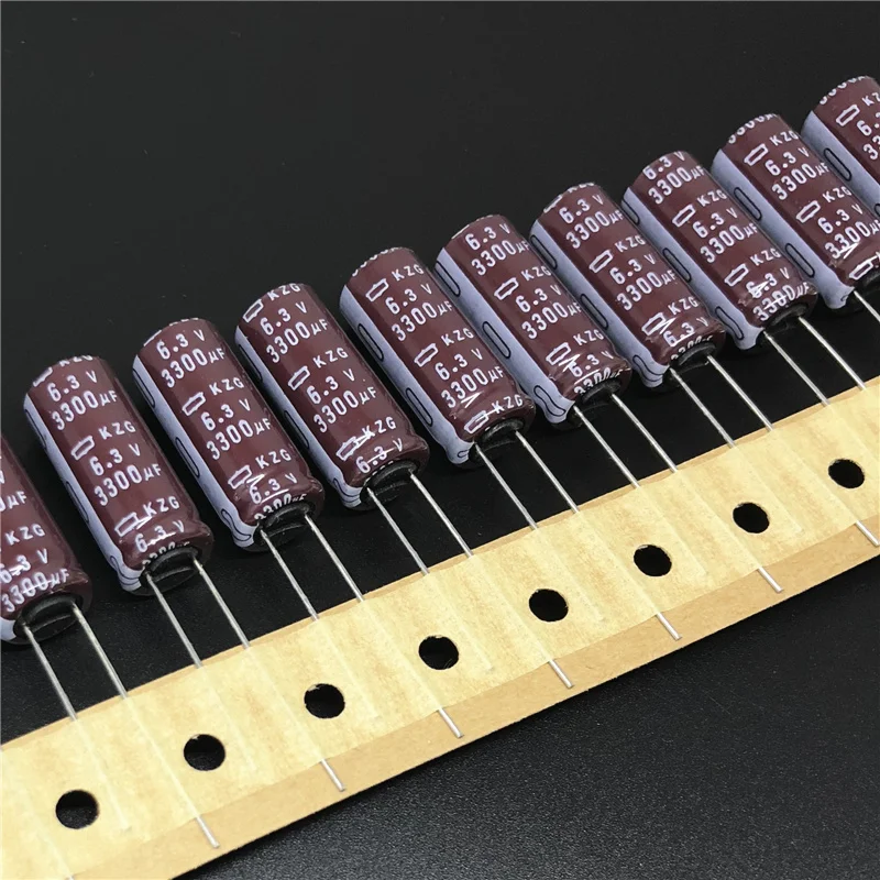10 шт. 3300 мкФ 6 3 V Nippon Chemi Con NCC KZG Series 10x25 мм Супер Низкие ESR 6.3V3300uF Алюминиевые