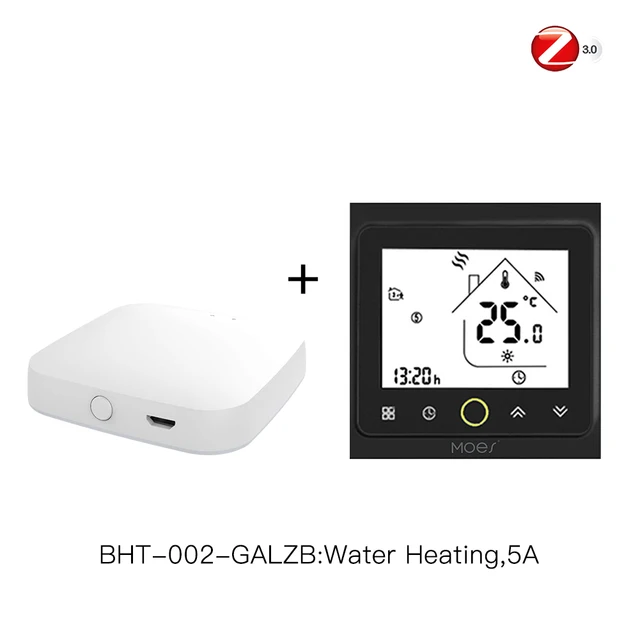 ZigBee Smart Thermostat Temperature Controller Hub Required Water/Electric floor Heating Water/Gas Boiler with Alexa Google Home Kit 4