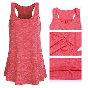 

2020 Women Summer I-shaped Back Vest Tanks Top Running Sport Shirt Gym Yoga Top Loose Sleeveless Basketball mujer Jogging Vest