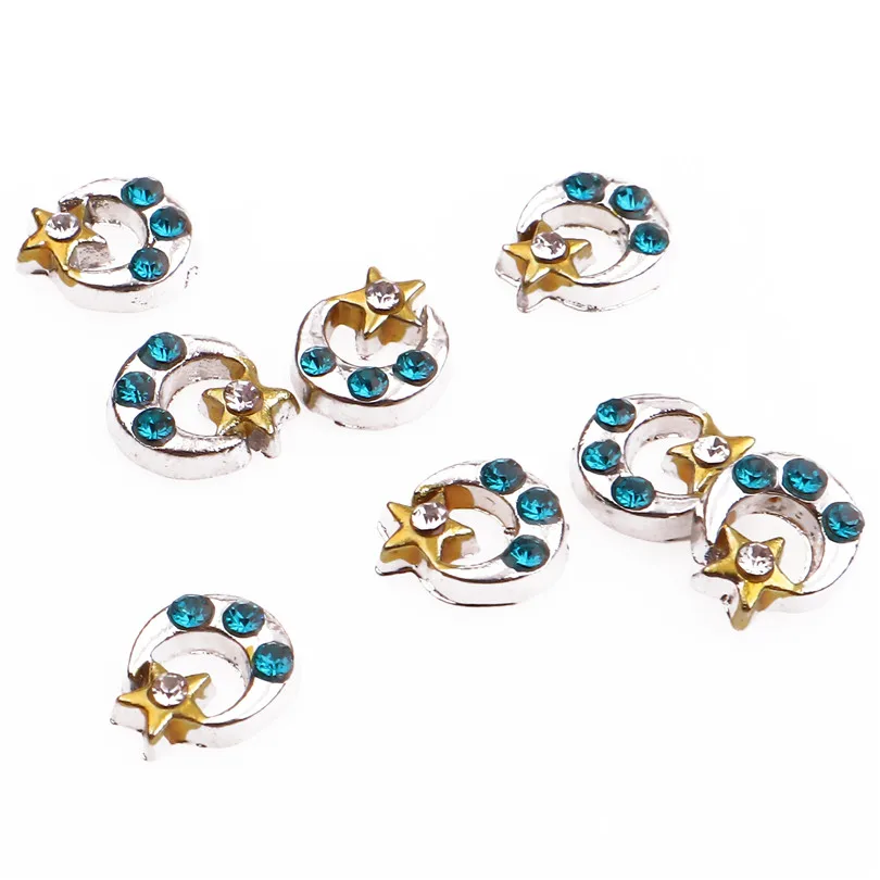 20Pcs/Lot Mini Cute Moon And Star Floating Charms Finding Living Locket DIY Jewelry Making | Украшения и аксессуары