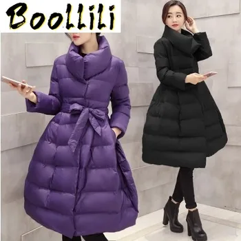 

Boollili 2020 New Winter Jacket Women Parka Thick Down Cotton Coat Korean Long Winter Clothes Puffer Parkas Para Mujer